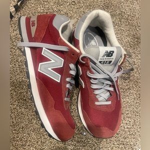 New Balance Suede 515 Grey Burgundy